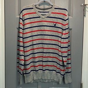 American Eagle Mens Striped Sweater SZ XL. Like new!